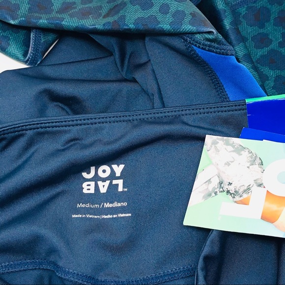 NWT Joylab Animal Print ColorBlock Leggings Medium - Picture 8 of 8